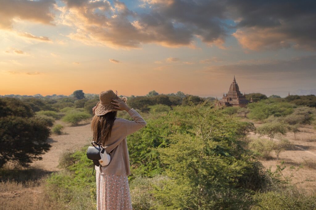 girl, traveler, bagan, myanmar, burma, asia, temple, travel, pagoda, buddha, yangon, buddhism, architecture, nature, buddha purnima, culture, sunrise, bricks, religion, meditation, heritage, tradition, traditional, tourism, religious, brown buddha, brown culture