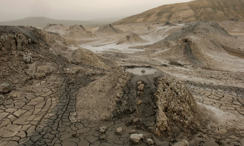 Mud volcanoes Azerbaijan